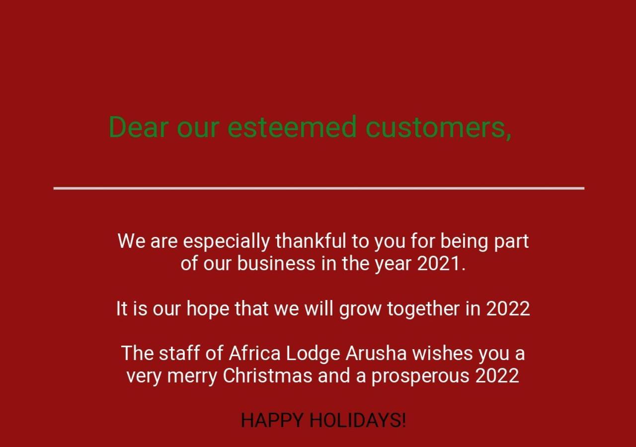 Nkoaranga Africa Lodge Arusha מראה חיצוני תמונה